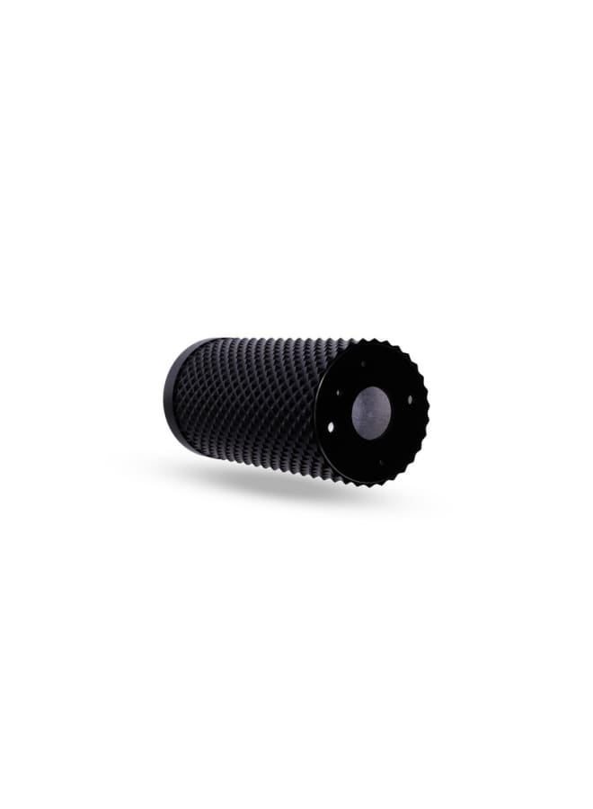 Jana Light Black Empty Faceted Round Aluminum Cylinder, 12×5.5 cm – JN460 - Image 4